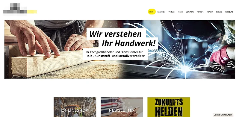 Case Study "Onlineshop" - finished Website
