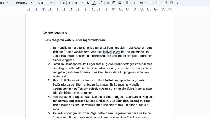 Case Study "Child day care association" - Questions from others