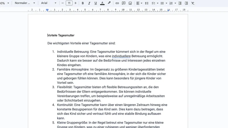 Case Study "Child day care association" - Questions from others