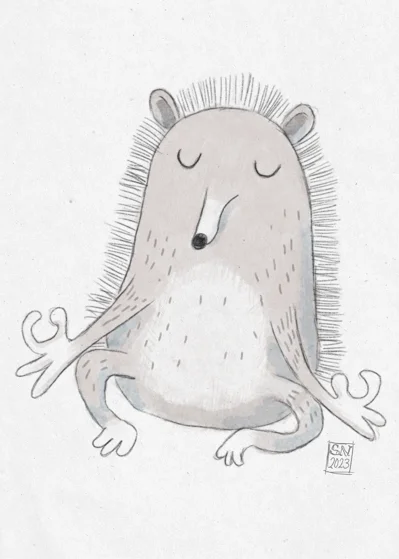 Illustration "Hedgehog" by Sascha Nabrotzky